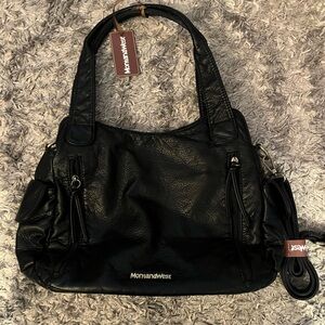 Montana West Elegant Black Shoulder Bag